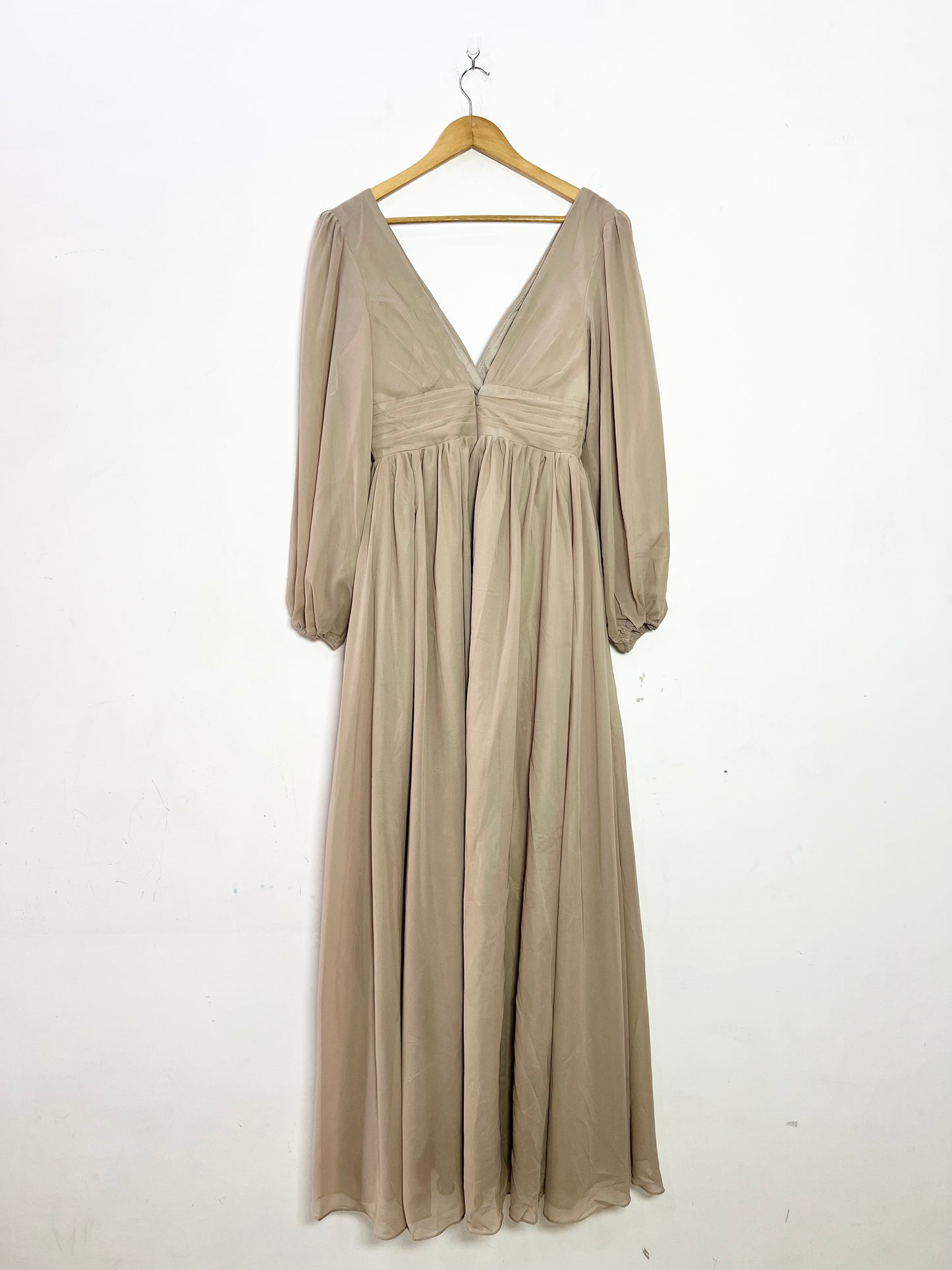 Beige Evening Dress