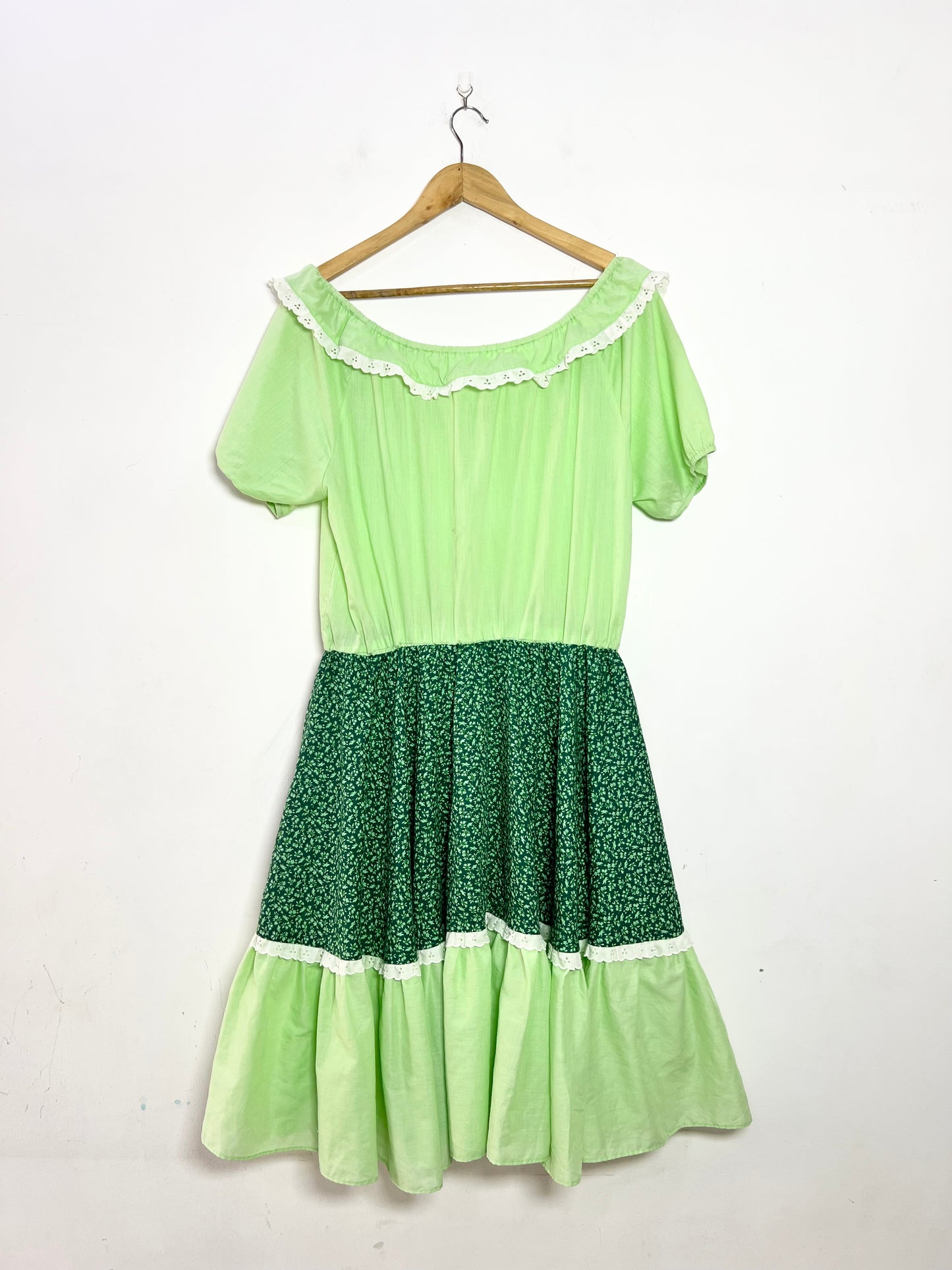 Green Tiered Dress