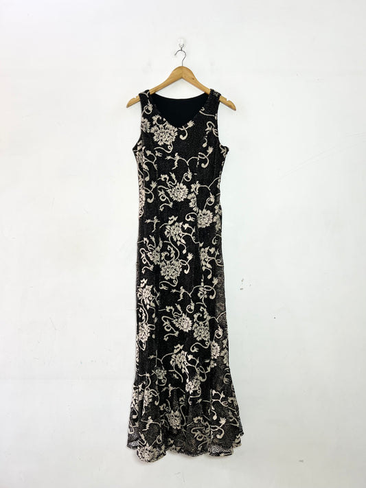 Black Embroidered Dress
