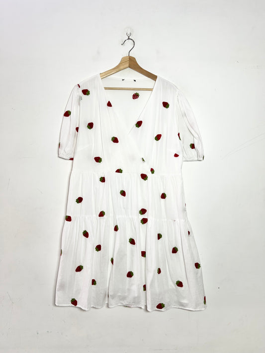 Strawberry Embroidery Dress