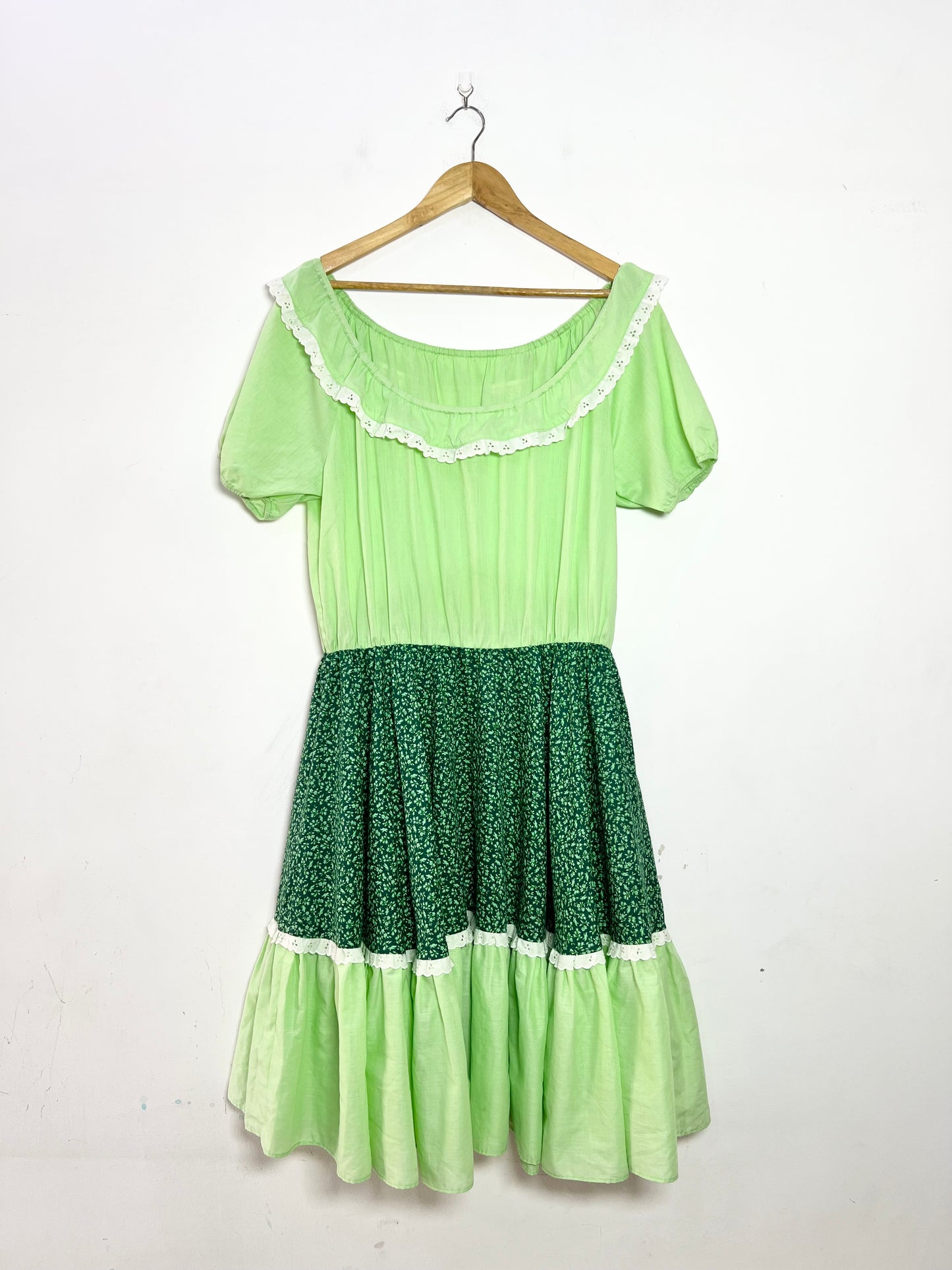 Green Tiered Dress