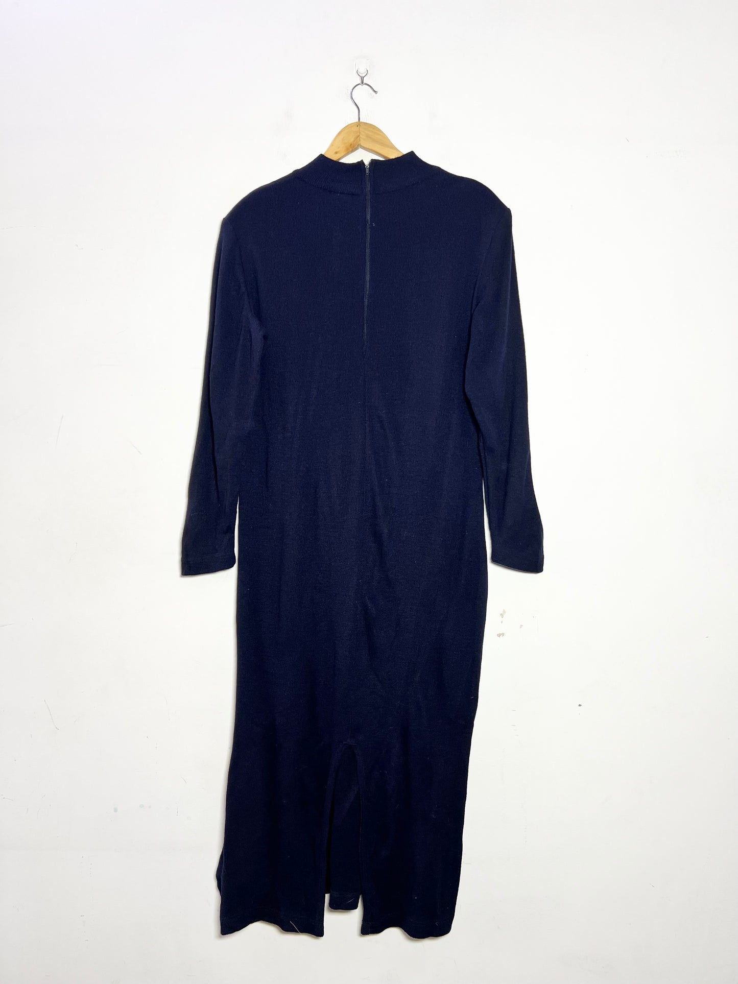 Navy Blue Knit Dress