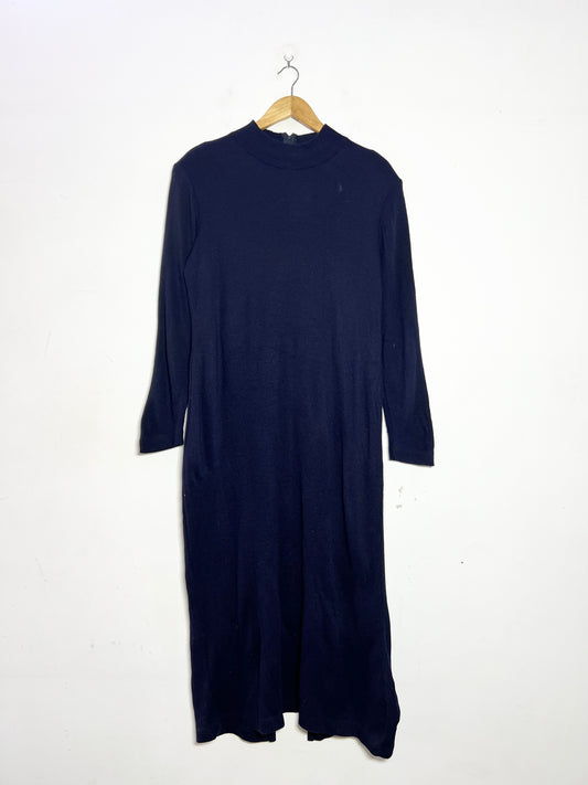 Navy Blue Knit Dress
